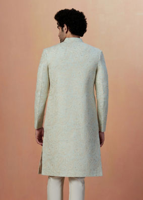 Manyavar 2025 green sherwani